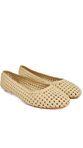 DRAGON DIFFUSION FLOWER OFF WHITE BALLERINAS