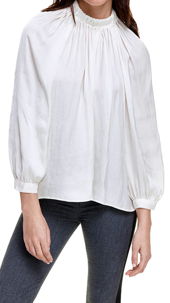 SMYTHE IVORY CASCADE BLOUSE