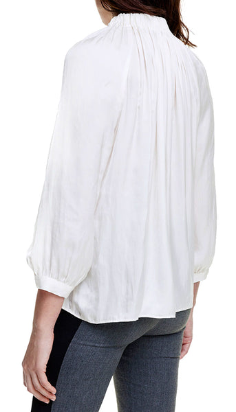 SMYTHE IVORY CASCADE BLOUSE