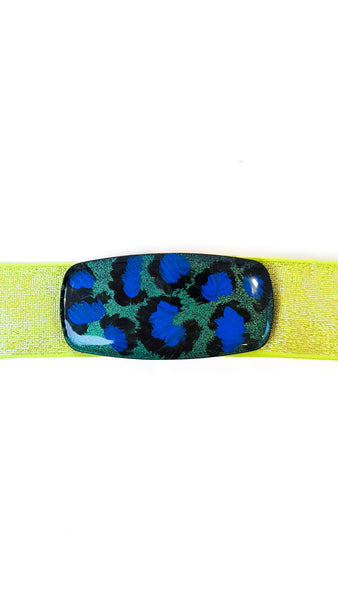 EXQUISITE J NEON LEOPARD BELT