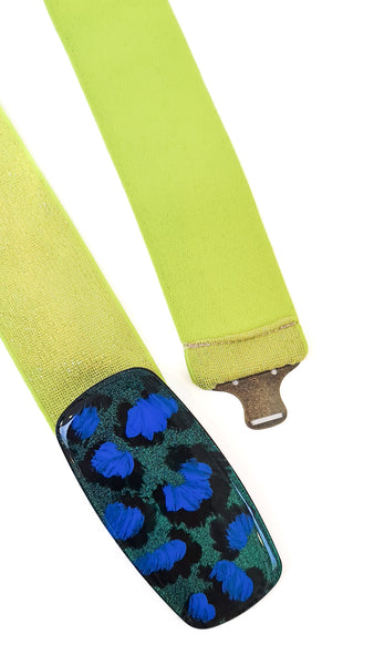 EXQUISITE J NEON LEOPARD BELT