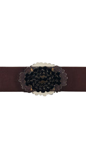 EXQUISITE J BROWN RESIN BELT