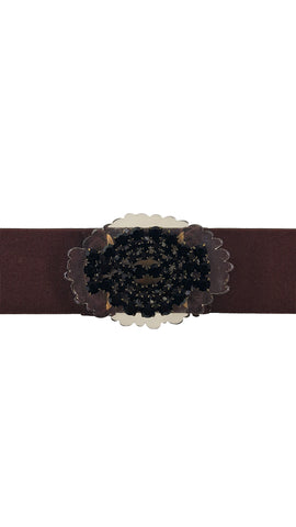 EXQUISITE J BROWN RESIN BELT