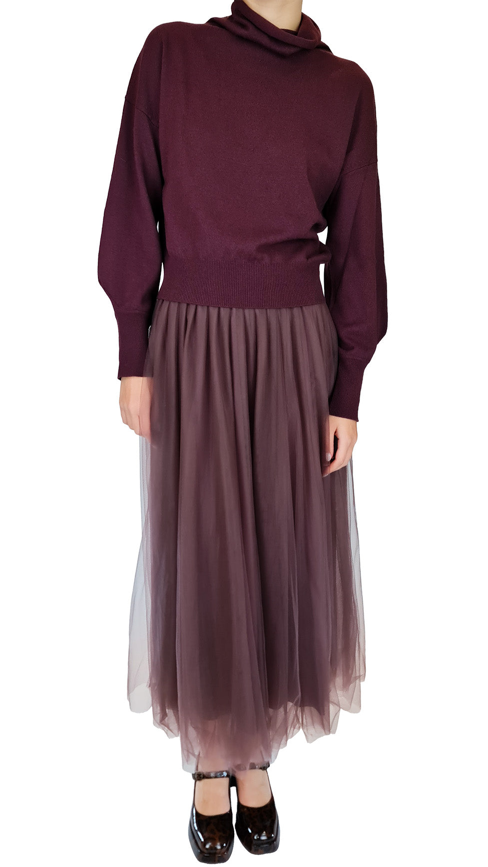 FABIANA FILIPPI WINE TRIM KNIT