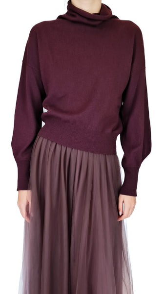 FABIANA FILIPPI WINE TRIM KNIT