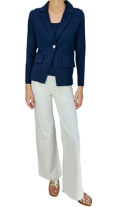 GRAN SASSO RELAXED NAVY BLAZER