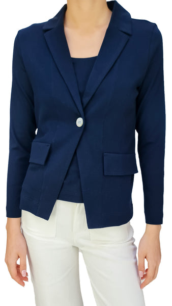 GRAN SASSO RELAXED NAVY BLAZER