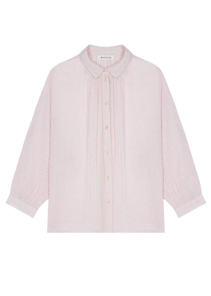 Light pink blouse on a white background