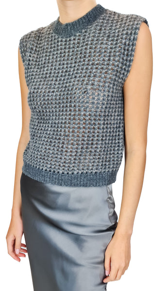 PUROTATTO GRIGIO SPARKLE GILET