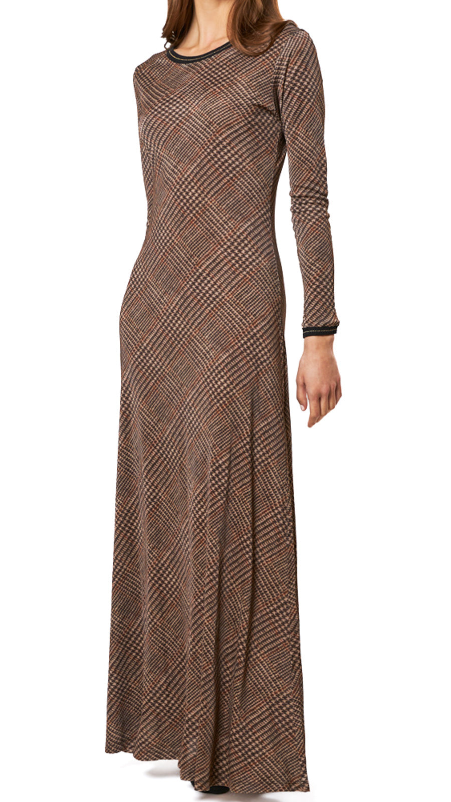 MONICA SARTI MARGHE BROWN DRESS