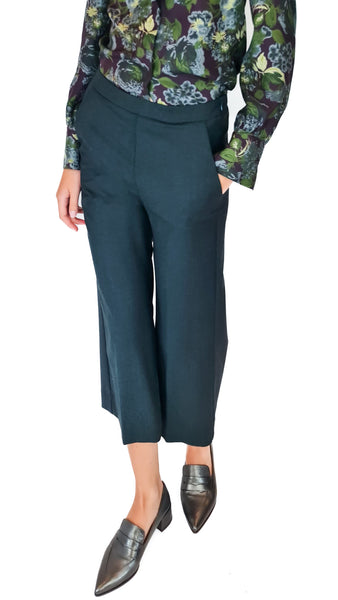 ROSSO35 GREEN WOOL PANTS