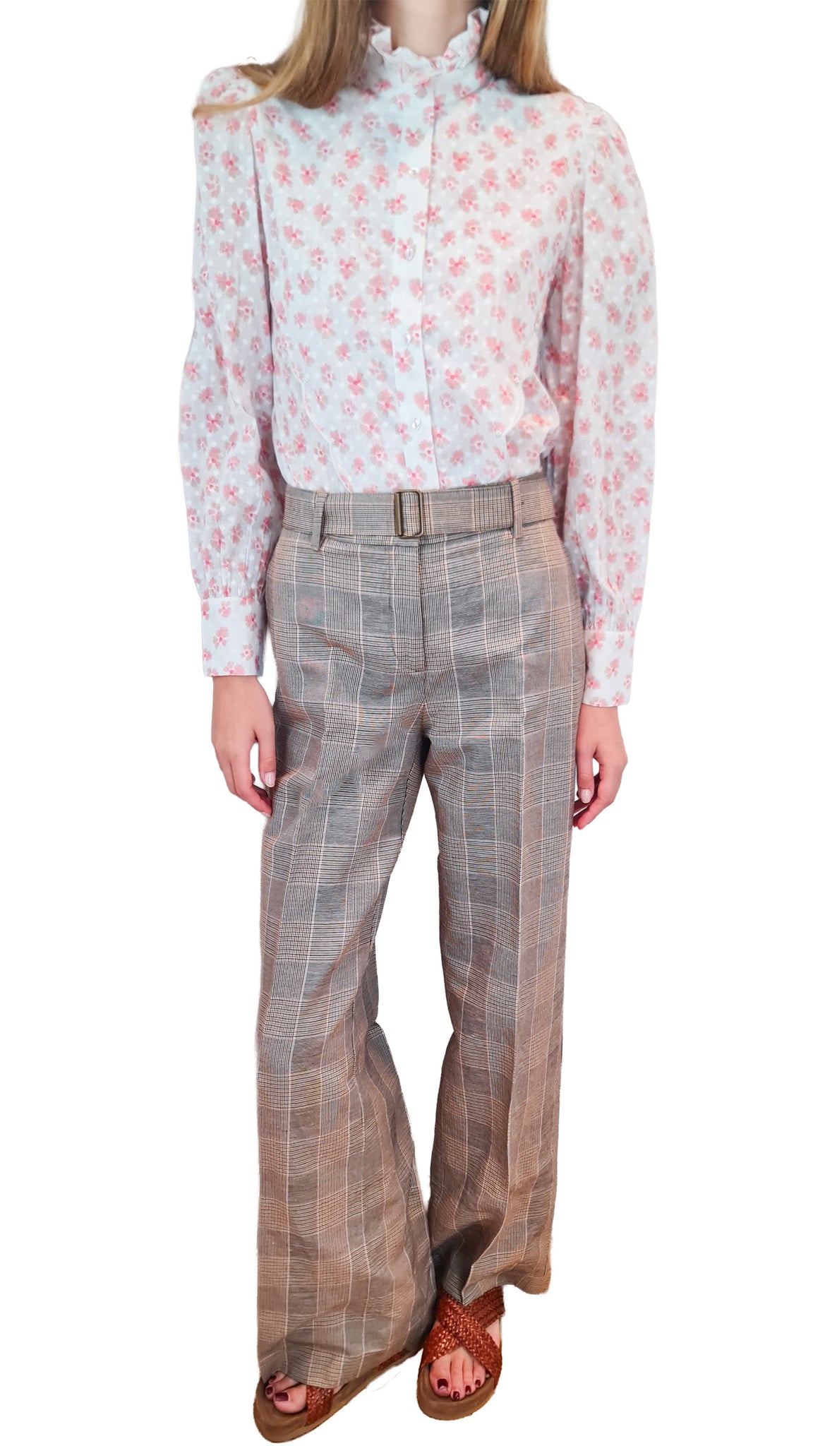 NIMO WITH LOVE SWEET GRASS BLUSH BLOUSE