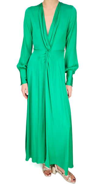 SILK95FIVE PALM BEACH GREEN DRESS