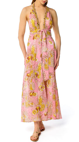 POUPETTE ST BARTH CALIZ PINK CARIBIA DRESS