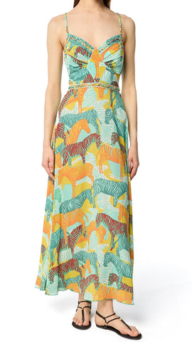 POUPETTE ST BARTH CARA V MINT ASHANTI LONG DRESS