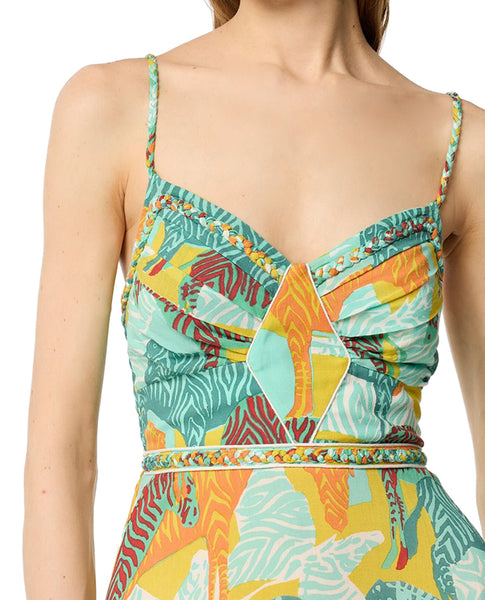 POUPETTE ST BARTH CARA V MINT ASHANTI LONG DRESS