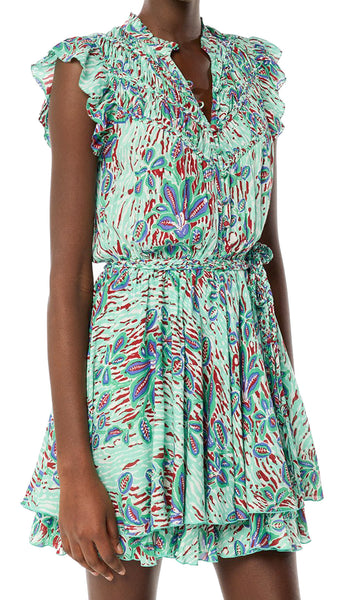 POUPETTE ST BARTH CALLIE MINT EXOTIC MINI DRESS