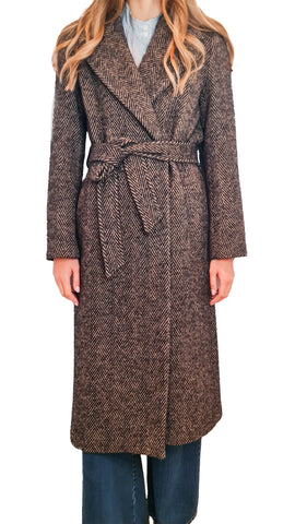 PUROTATTO NERO TWEED COAT