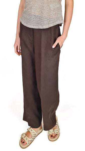 PUROTATTO CACAO LINEN PANTS