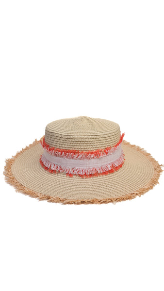 PUROTATTO CORAL TRIM HAT