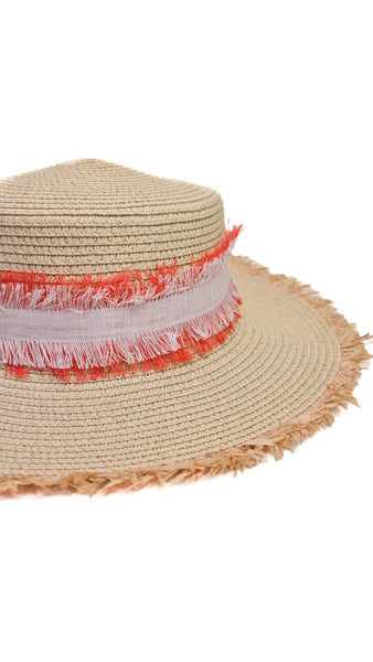PUROTATTO CORAL TRIM HAT