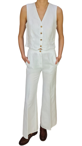 ROSSO35 WHITE DENIM PANT