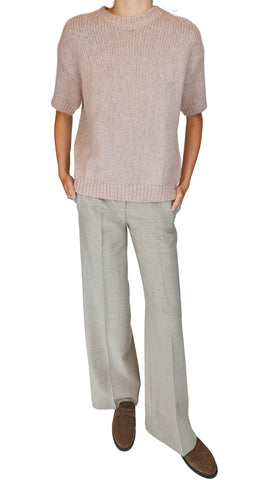 ROSSO35 LIGHT PINK METALLIC JUMPER