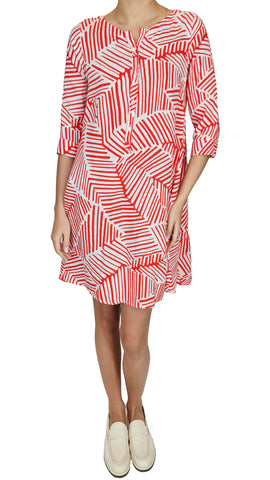 ROSSO35 RED PRINT TUNIC
