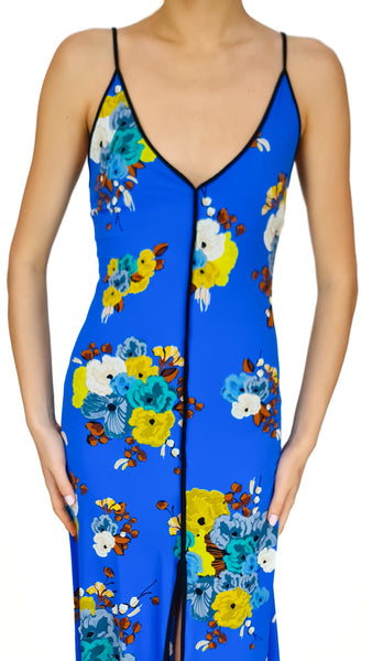 SIYU RUCA SENSE BLUE MAXI DRESS
