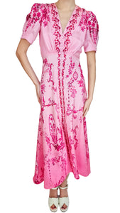 SALONI LEA LONG FLORAL DRESS