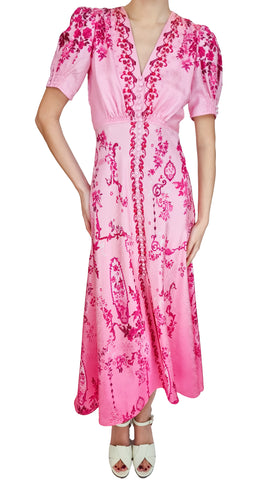 SALONI LEA LONG FLORAL DRESS