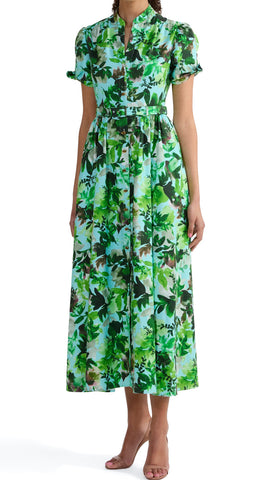 SALONI ENA WATERCOLOUR GARDEN DRESS