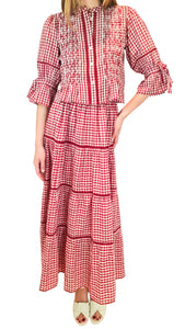 SEEMA KAHAI ANAIS RED BLOUSE