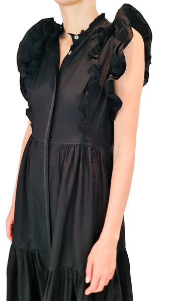 SEEMA KAHAI AMELIA BLACK DRESS