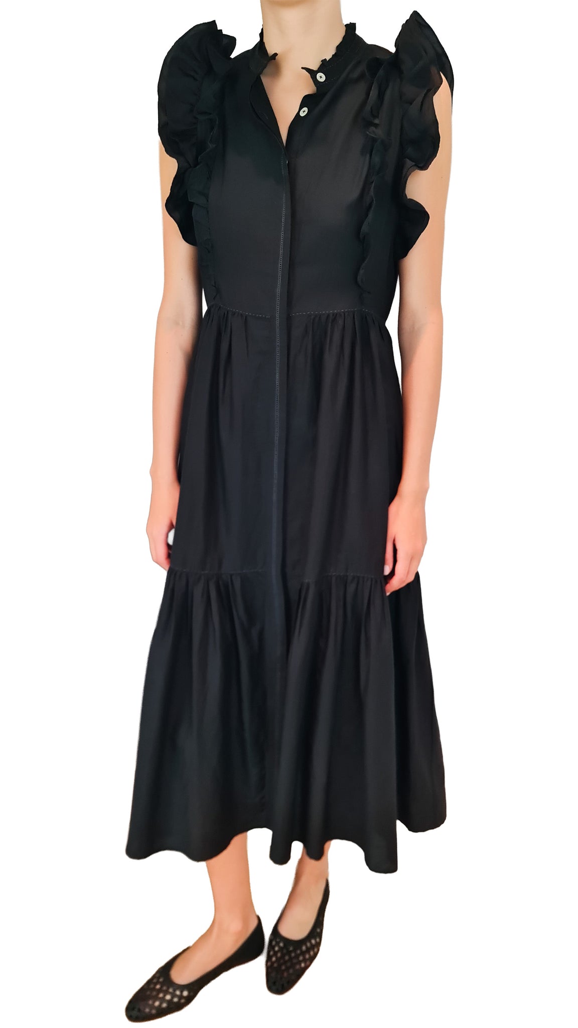 SEEMA KAHAI AMELIA BLACK DRESS