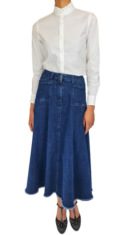 SHAFT LELLY DENIM SKIRT