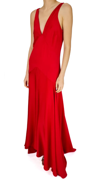 SILK95FIVE MAR-A-LAGO BRIGHT RED DRESS