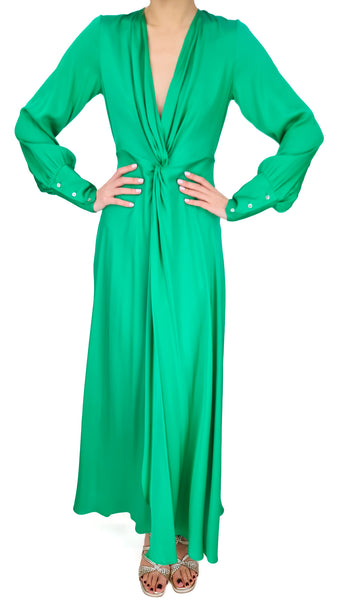 SILK95FIVE PALM BEACH GREEN DRESS