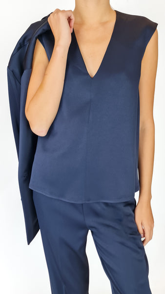 ROSSO35 NAVY TUX TOP