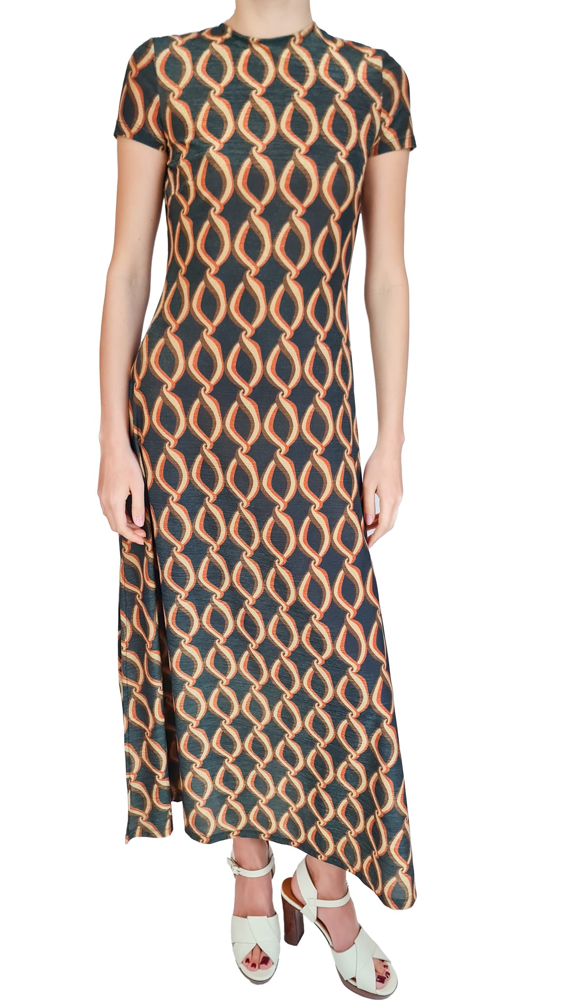 SIYU TANTRIS GOLD BLACK DRESS