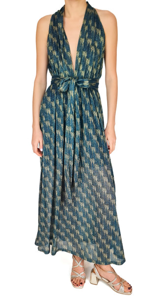SIYU BLUE CROCUS BAMBOLA DRESS
