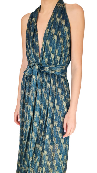 SIYU BLUE CROCUS BAMBOLA DRESS