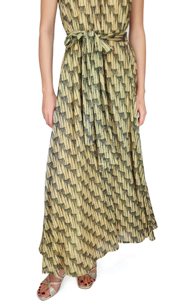SIYU GOLD CROCUS BAMBOLA DRESS