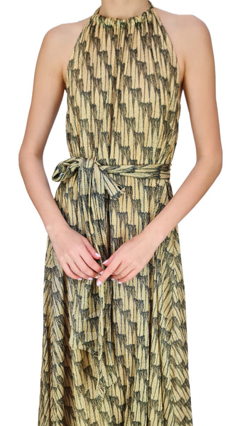 SIYU GOLD CROCUS BAMBOLA DRESS