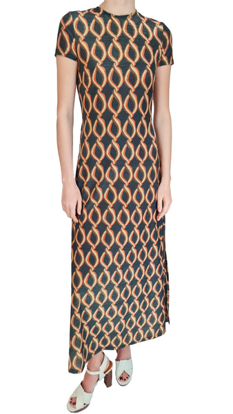 SIYU TANTRIS GOLD BLACK DRESS