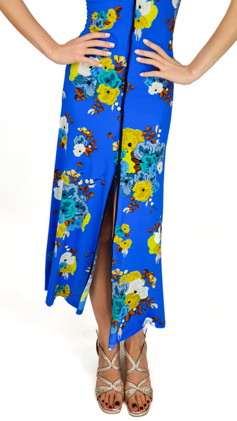 SIYU RUCA SENSE BLUE MAXI DRESS
