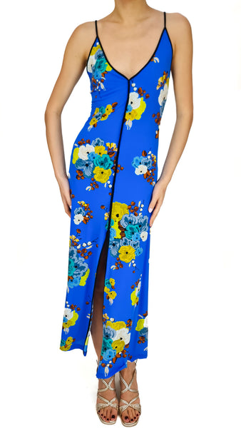 SIYU RUCA SENSE BLUE MAXI DRESS