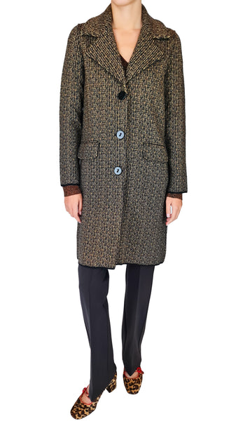 SIYU SPARKLE K TWEED COAT