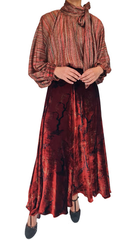 SIYU SAUCE VELVET SKIRT