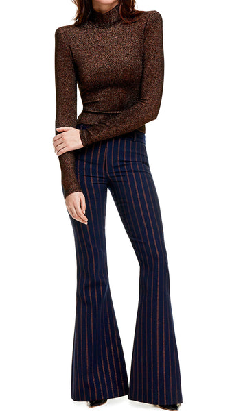 SMYTHE NAVY COPPER PINSTRIPE PANT